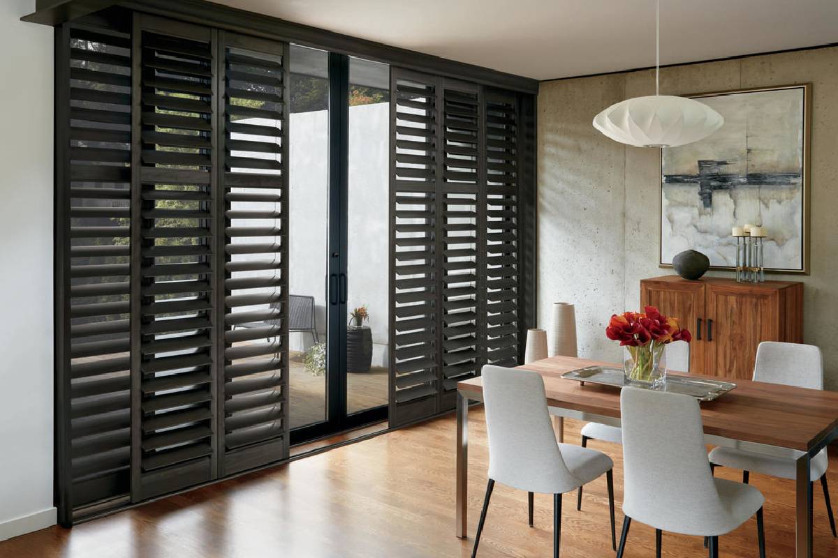 Hunter Douglas NewStyle® Composite Shutters, hybrid shutters, faux wood shutters, interior shutters near Helena, Montana (MT)